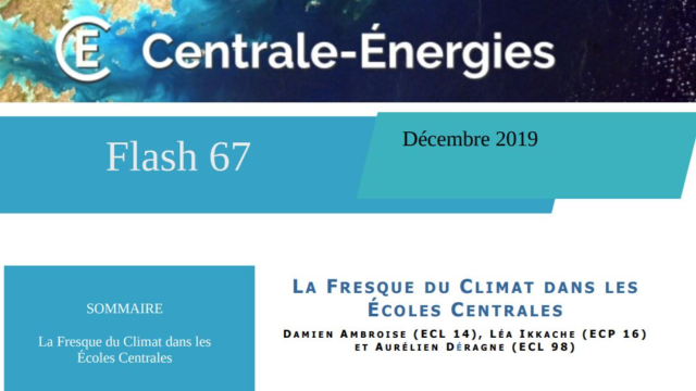 Flash n°67 - Centrale Energies - La Fresque du climat dans les Écoles Centrale