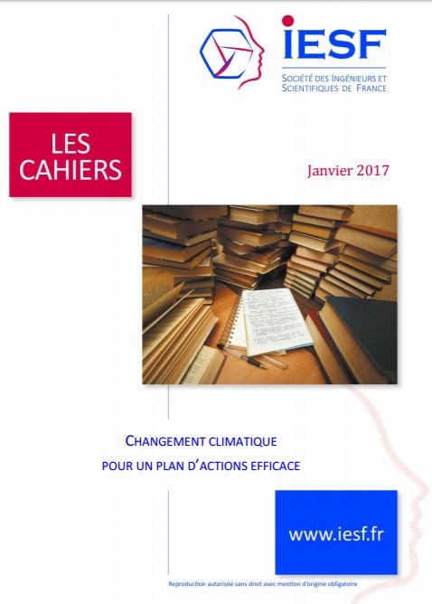 Cahier IESF : "Changement climatique : pour un plan d'actions efficace"