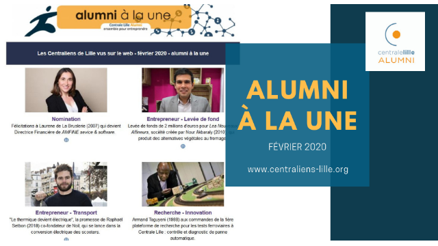 Alumni à la Une - février 2020