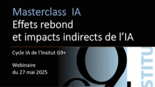 Masterclasses IA : « L’IA sans filtre : Décrypter, comprendre, anticiper »
