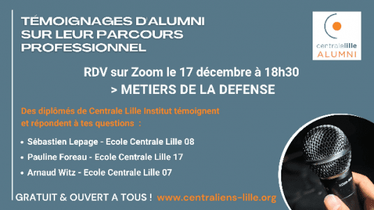 TAPP (Témoignages d'Alumni sur leur Parcours Professionnel) : métiers de la défense