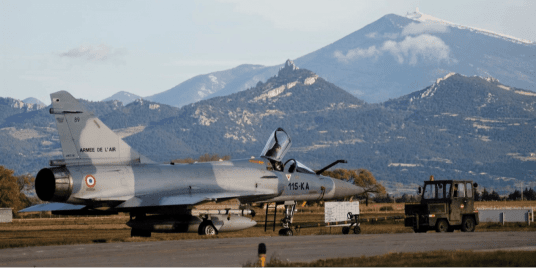 Visite de la base aérienne d'Orange